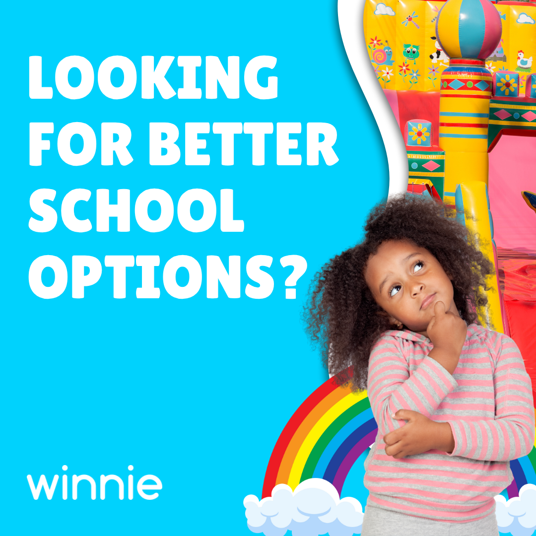 Static image ad creative — school options ad