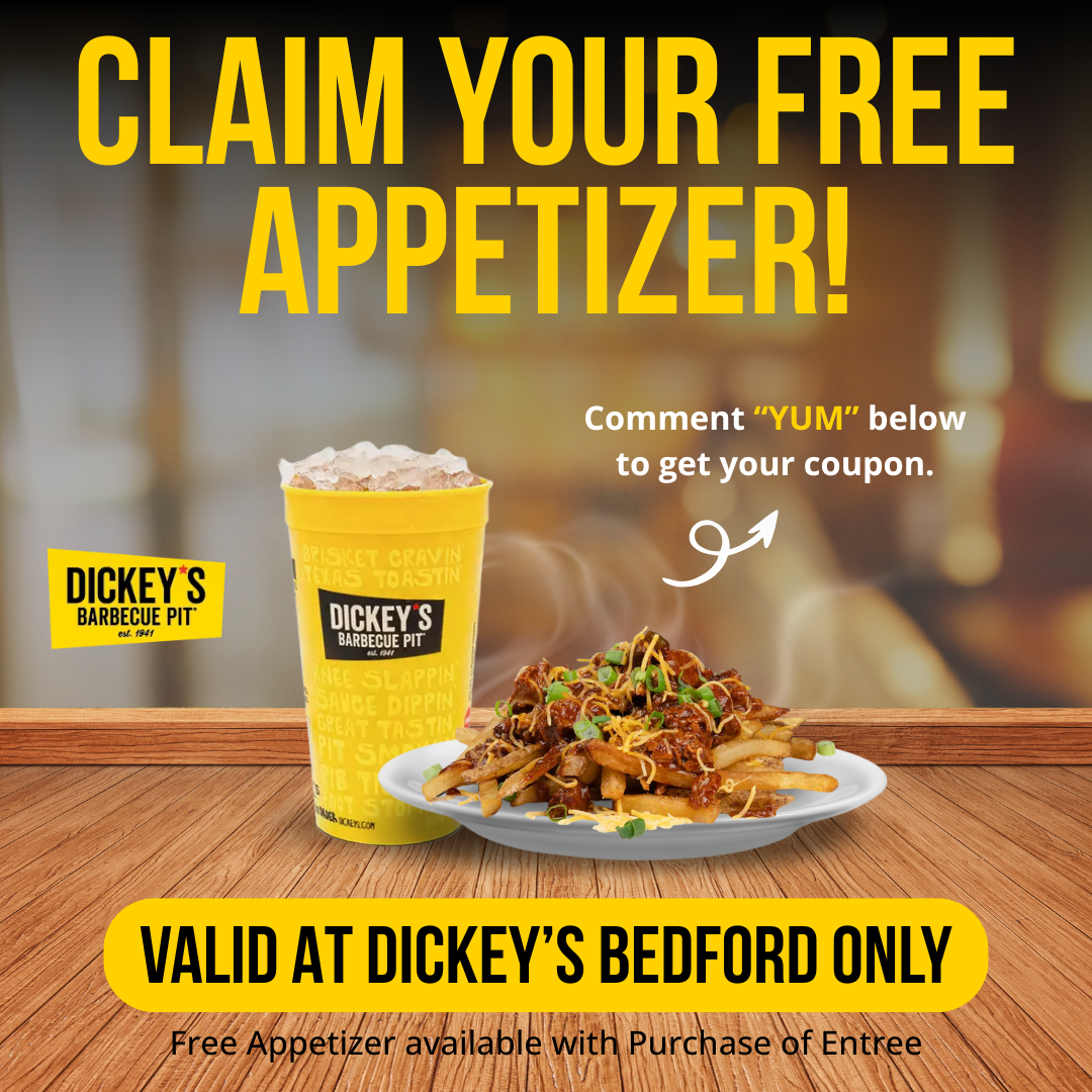 Static image ad creative — free appetizer ad